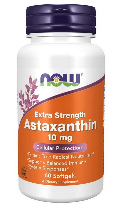 Астаксантин Astaxanthin 10 mg Extra Strength 60 softgels