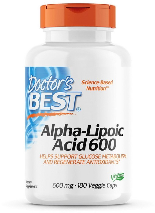 Альфа-ліпоєва кислота Alpha-Lipoic Acid 600 180 капсул