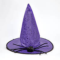 Колпак Ведьмы с пауком фиолетовый, 40х37 см