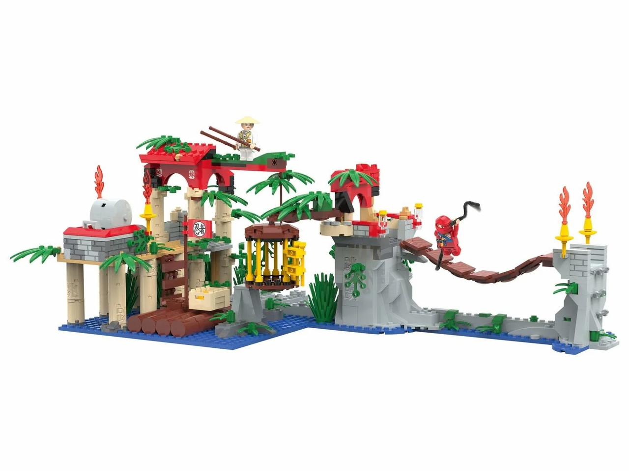 Дитячий конструктор Adventure Ruins Playtive Ninjago 843 деталі, конструктор лего Пригодницькі