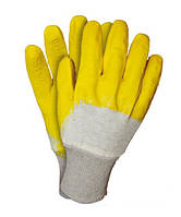 Перчатки рабочие стекольщика на ХБ основе, перчатки прорезиненные
