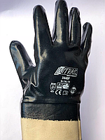 Перчатки резиновые МБС NITRAS, перчатки маслостойкие, перчатки бензостойкие, перчатки МБС жесткий манженжет.