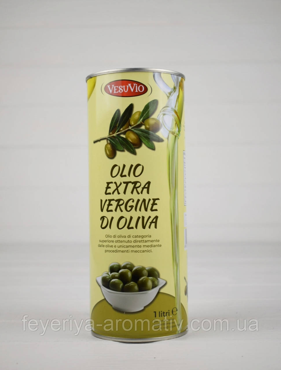 Масло оливковое Vesuvio Olio Extra Vergine di Olive 1л ж/б тубус Италия ...
