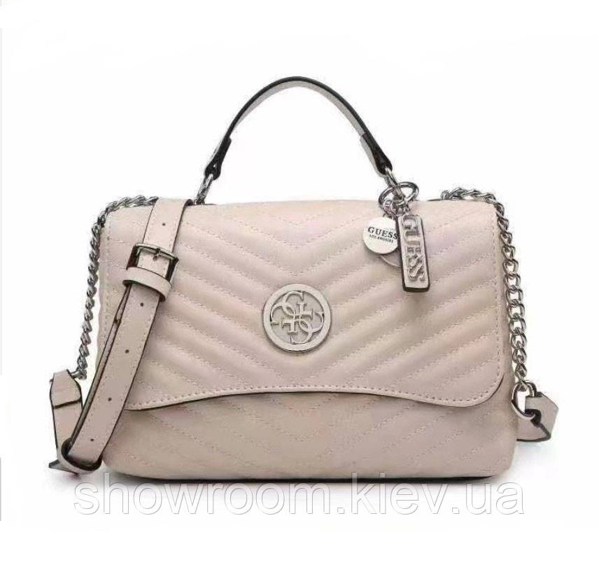 Жіноча сумка на плече Guess (121) пудрова
