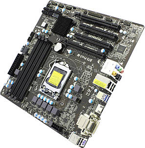 Материнська плата ASRock B75 Pro3-M, s1155, USB 3.0, SATA-3 (б/у), фото 1