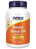 Конопляне масло омега 3-6 Hemp Seed Oil 1000 mg 120 гельових капсул, фото 2