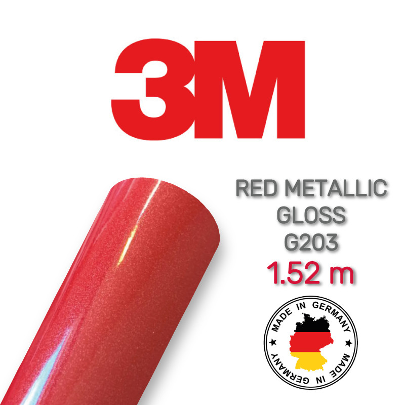 3M 1080 Gloss Red Metallic G203, фото 1