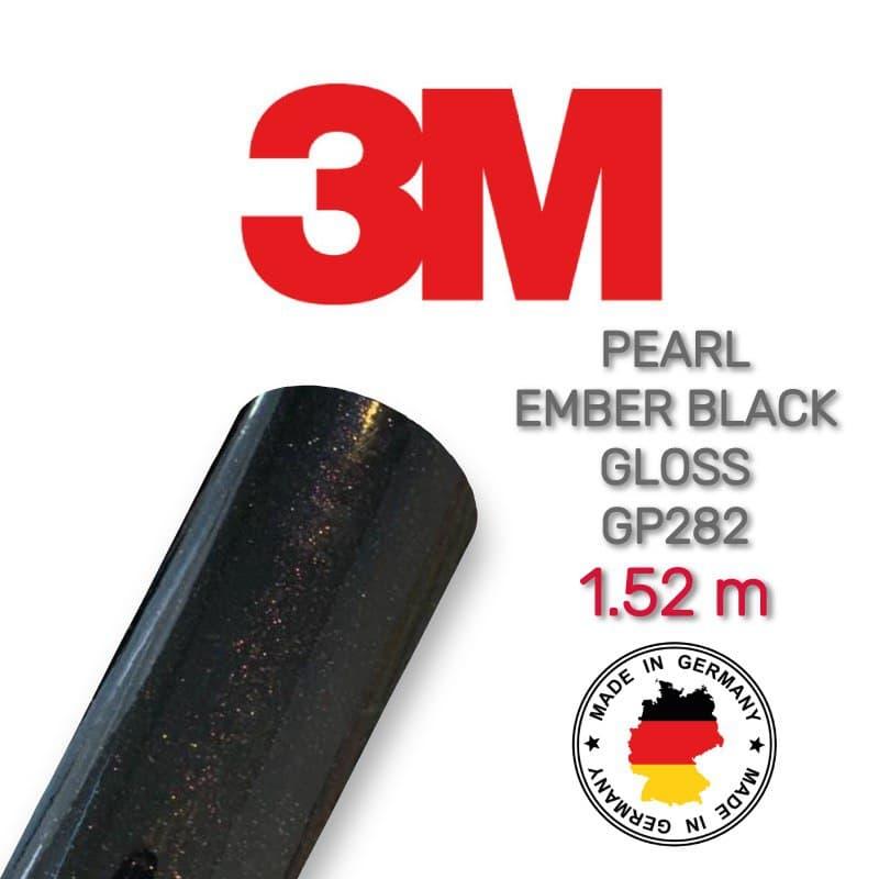 3M 2080 GP282 Ember Black Gloss — глянсова чорна тліюча плівка 1.524 м