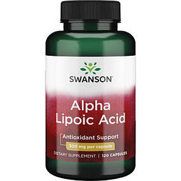 ALA Alpha Lipoic Acid 300 мг Swanson 120 капсул