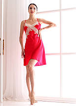 Шовкова жіноча комбінація "Севілья". TM"Silk Kiss". Seville. Натуральний 100% шовк. Червона, фото 3