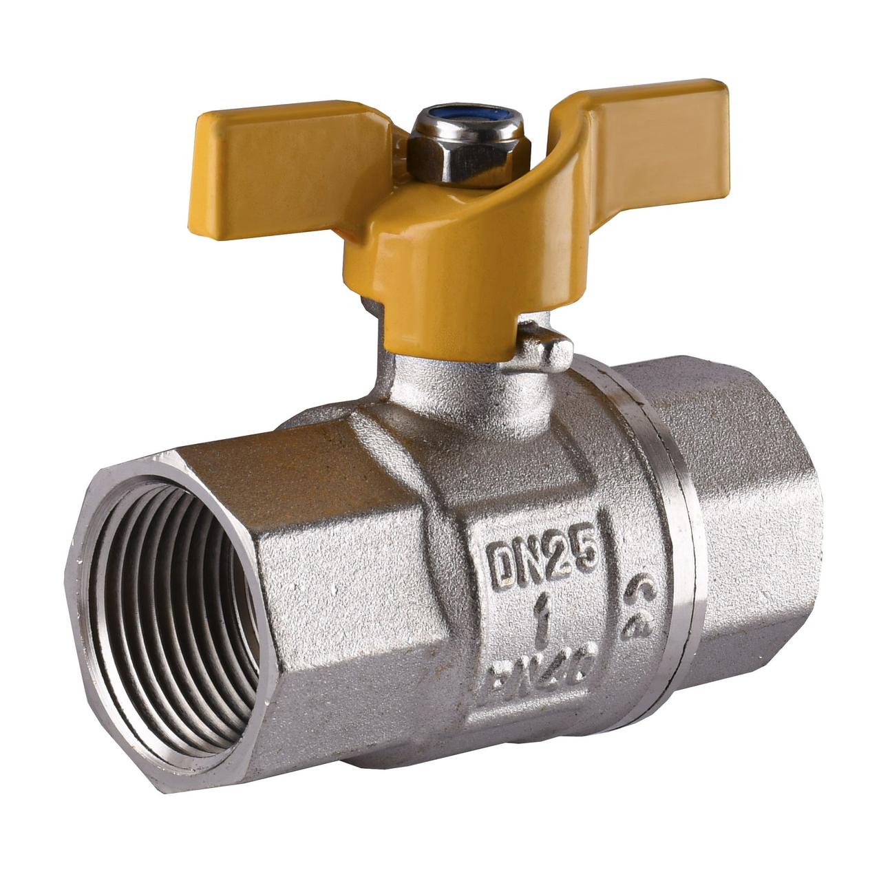 Кран кульовий прямий SELBA 1" ВВ ЖБ SL1507, фото 1