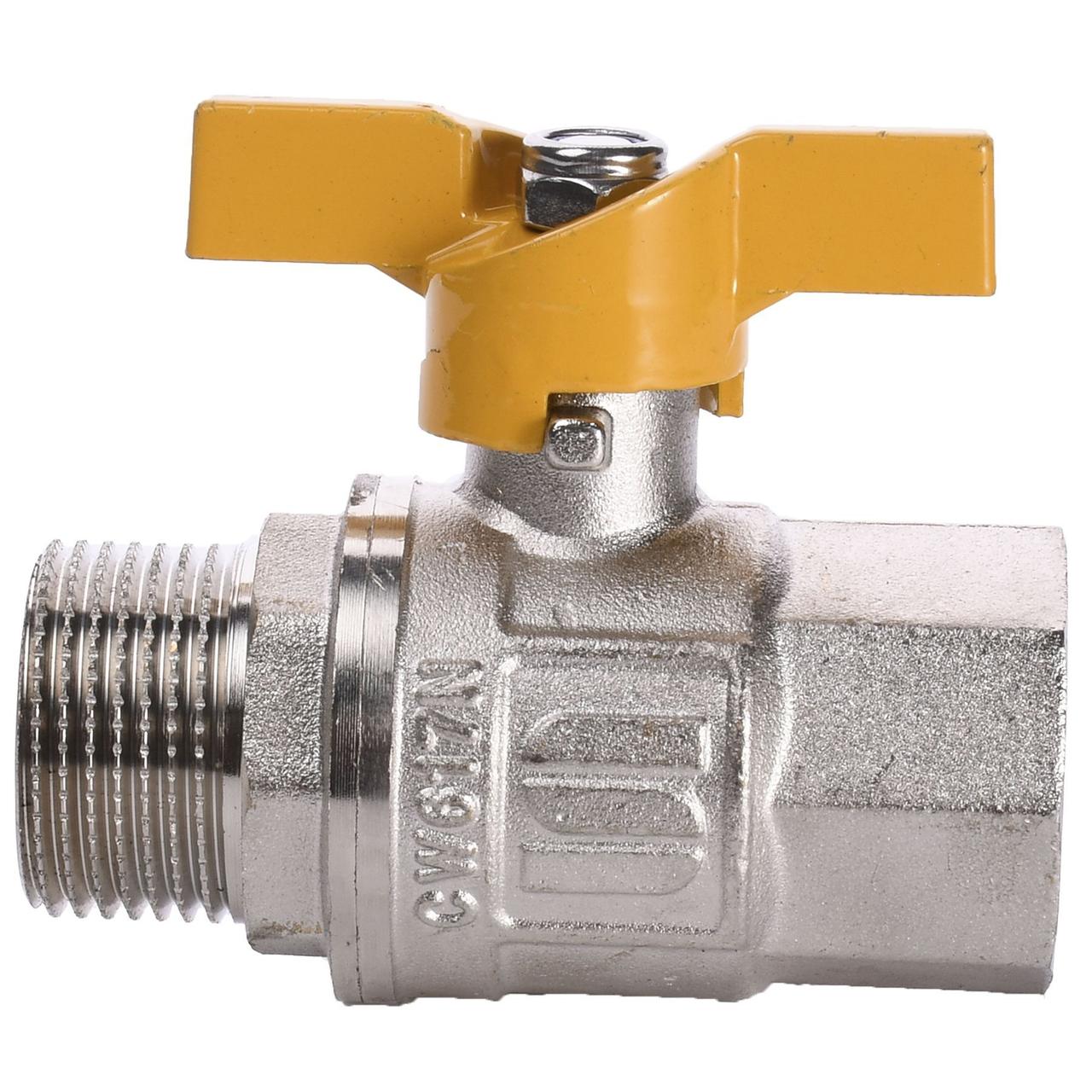 Кран кульовий прямий SELBA 1" НВ ЖБ SL1508, фото 1