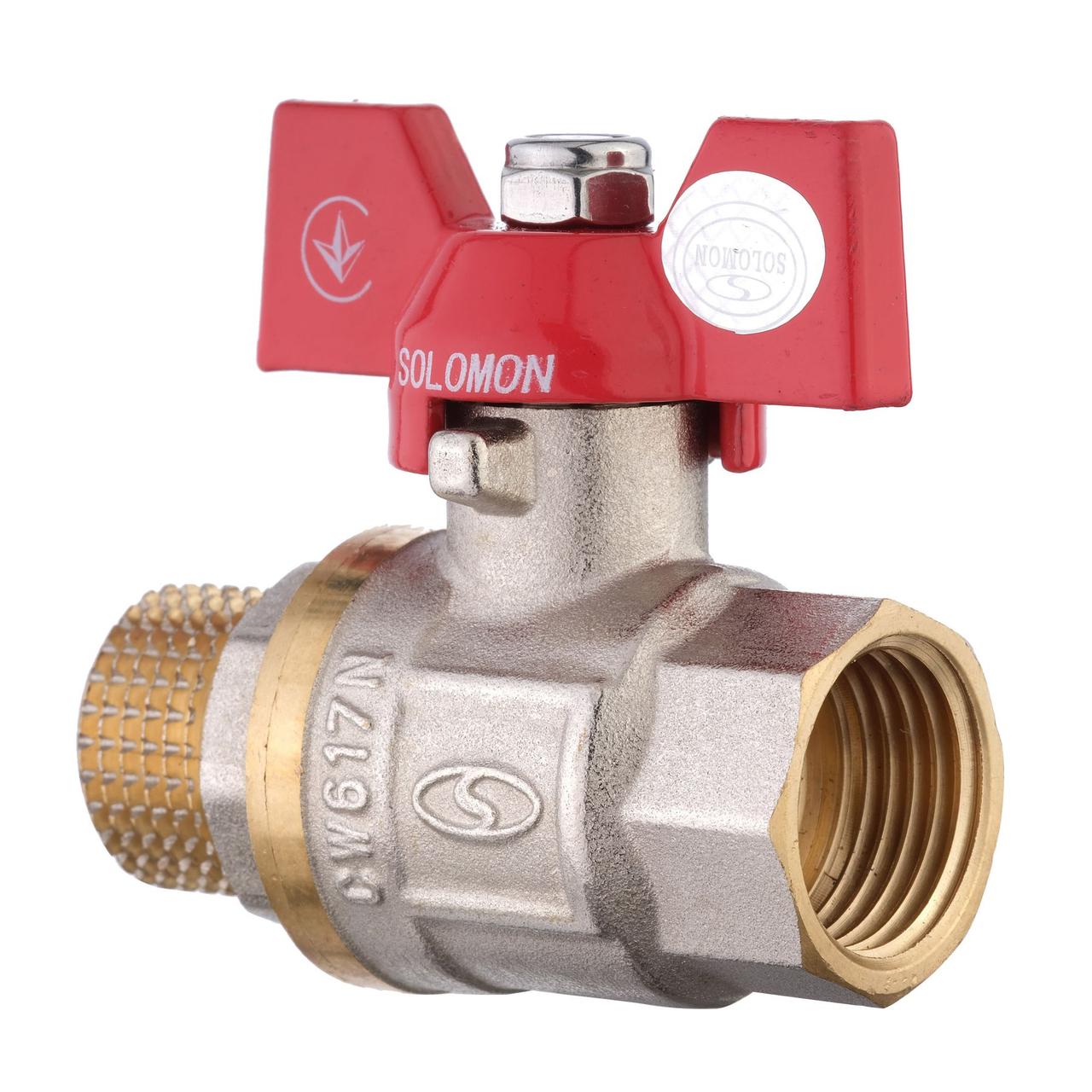 Кран кульовий прямий SOLOMON 3/4" НВ КБ PN40 B1008, фото 1