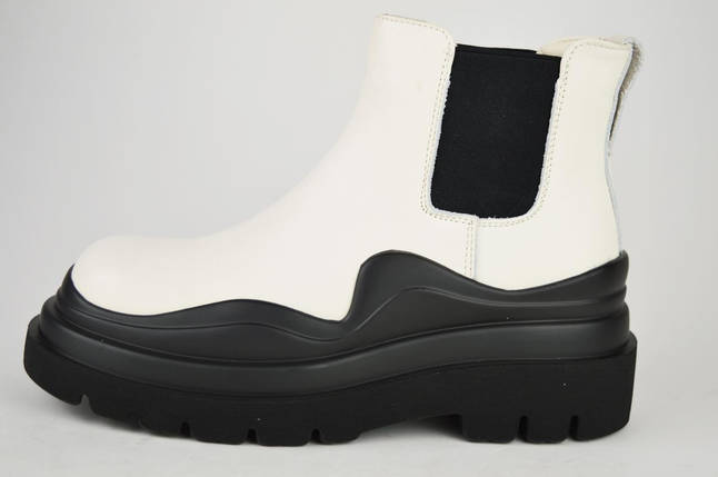 Черевики Челсі білі Berkonty 21809 36 шкіра, фото 1