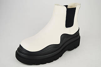 Черевики Челсі білі Berkonty 21809 36 шкіра, фото 2
