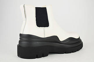 Черевики Челсі білі Berkonty 21809 36 шкіра, фото 3