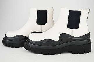 Черевики Челсі білі Berkonty 21809 36 шкіра, фото 5