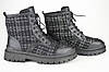 Черевики в клітку V. I. konty 861 39 Чорний текстиль/шкіра 36, фото 6
