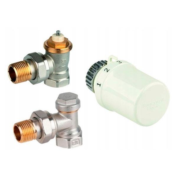 Комплект для підключення радіаторів HONEYWELL кутовий 1/2