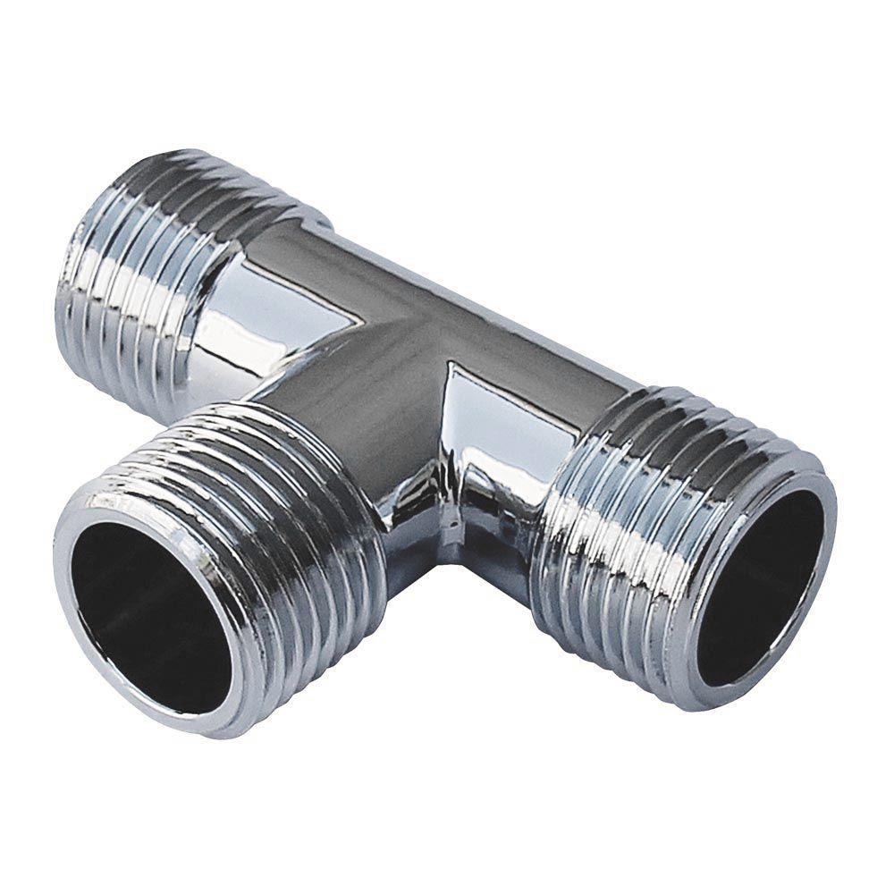 Трійник SOLOMON 1/2" ННН хром 8202, фото 1