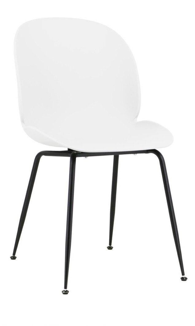 Стілець пластиковий на металевих ніжках INZO Accord, колір білий