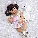 Лялька Реборн дівчинка Катя NPK оригінал 55см, силіконова, можна купати, фото 6