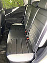 Чохли Daewoo Matiz модельні MAX-L з екошкіри Чорно-білий, фото 5