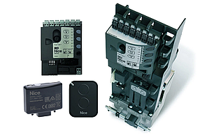 NICE NKSL400BD KCE — автоматика для відкатних воріт (стулка до 400 кг, установка в колону)