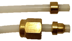 9979.А50 Тефлонова трубка(скоба-гайка), d=2x4mm, L=150mm