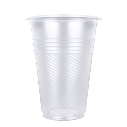 Одноразові пластикові склянки 480 мл прозорі 50 шт, фото 1