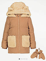 Куртка детская коричневая Мишка George р.80-86см