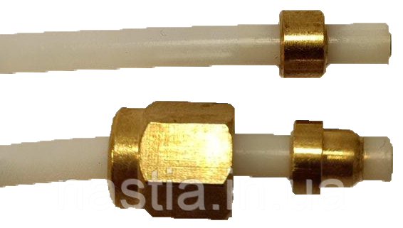 5513219841 Тефлонова трубка(скоба-гайка), d=2x4mm, L=135mm, DeLonghi