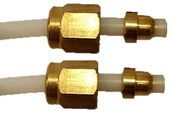 9979.В43 Тефлонова трубка(гайка-гайка), d=2x4mm, L=280mm