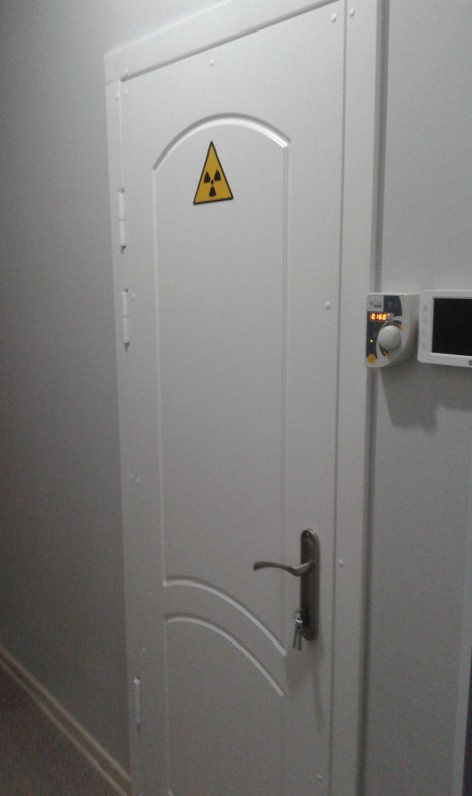 Рентгенозащитная дверь короб 2100х1300 мм свинцовый эквивалент Pb до 1 мм - фото 5 - id-p1476113757