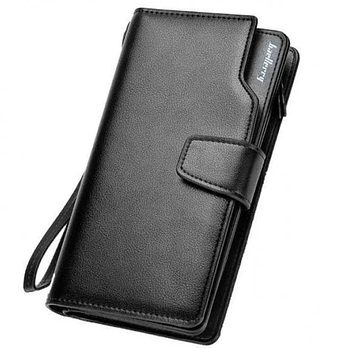 Чоловічий гаманець клатч портмоне барсетка Baellerry business S1063 Чорний