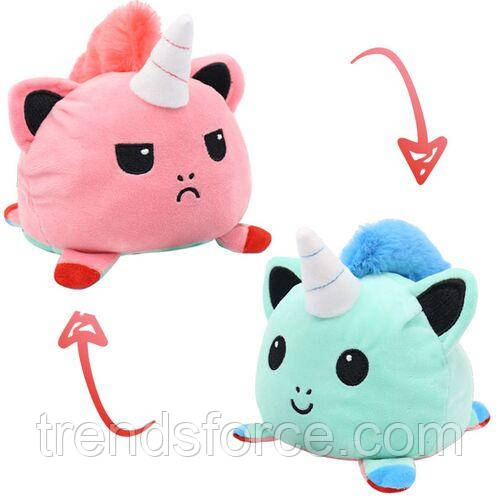 М'яка іграшка Єдиноріжка-перевертень двостороння плюшева іграшка 196298