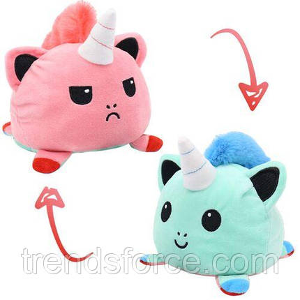 М'яка іграшка Єдиноріжка-перевертень двостороння плюшева іграшка 196298, фото 1