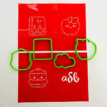 3D-формочки-вирубки для пряників "Набір міні шкільний"