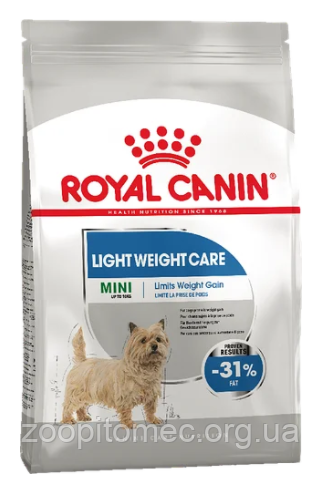 Сухий корм Royal Canin (Роял Канін) MINI LIGHT WEIGHT CARE для собак дрібних порід з надмірною вагою 800 г, фото 1