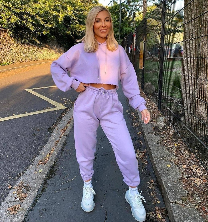 Теплий жіночий костюм на флісі Oversize