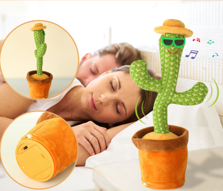 Музична іграшка Dancing Cactus, що танцює, повторює звуки навколо 196297, фото 1