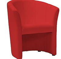 Кресло обеденное TM-1 дерево Венге, кожзаменитель Темно-коричневый (Signal ТМ) Красный