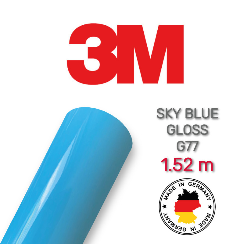 Блакитна плівка глянсова 3M 1080 Gloss Sky Blue G77