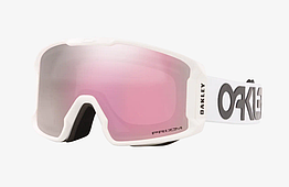 Гірськолижна маска Oakley Line Miner M (XM) Factory Pilot White Лінза Prizm Hi Pink