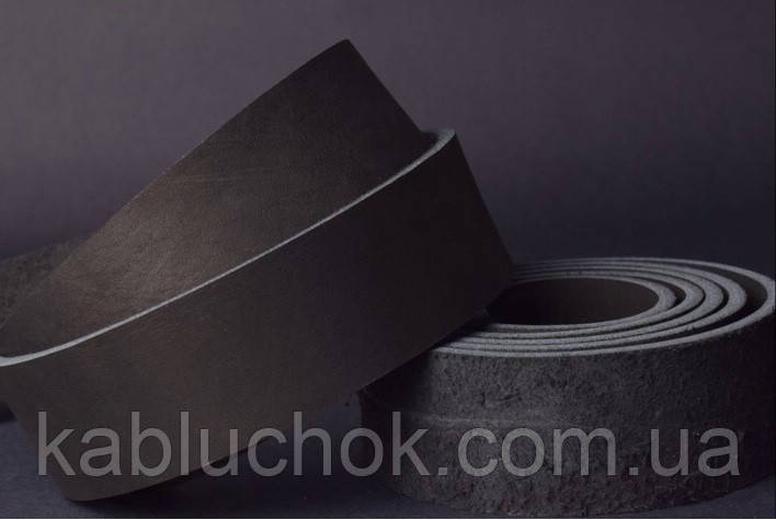 Ремінна смуга 38 мм*150 см Краст чорний, фото 1