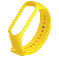 Ремешок, ремень, ремешки, браслет для, на xiaomi mi band 3 / 4, ми бенд 3 / 4 желтый силиконовый однотонный