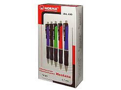 Ручка кулькова автомат синій MONTANA 12шт/уп. 330 ТМ NORMA