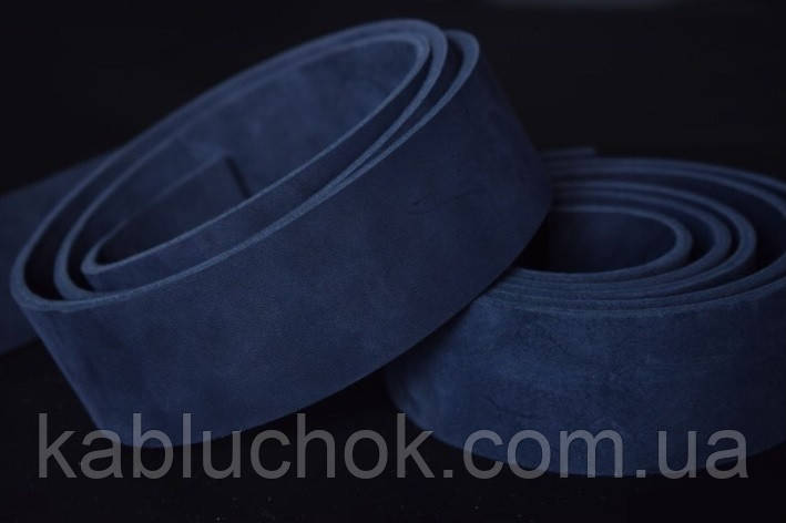 Ремінна смуга 38 мм*130см Краст темно-синій, фото 1