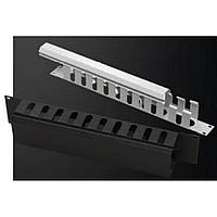 Кабельний організатор 19" 2U гребінка, RAL 9005 MIRSAN (MR.OKK2U19.01)