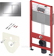 Комплект інсталяції ТЕСЕbase (модуль + панель змиву TECEnow хром глянсовий + кріплення)